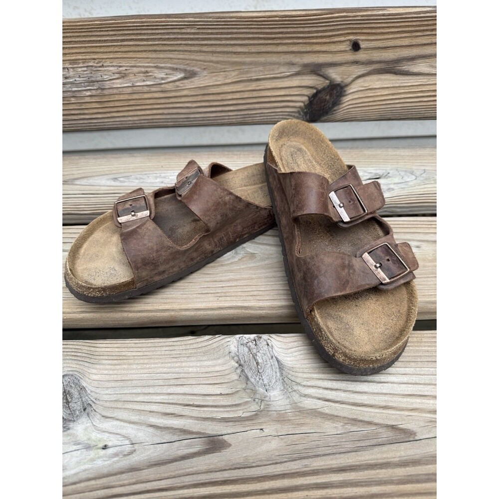 Birkenstock Arizona Soft Footbed Oiled Leather Men's Sandals Sz 11 EU 45